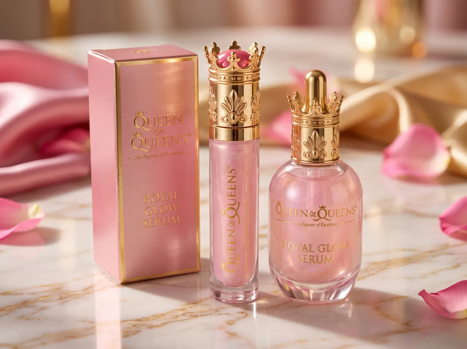 Queen of Queens – Royal Glow Serum: The Elixir of Pure Light